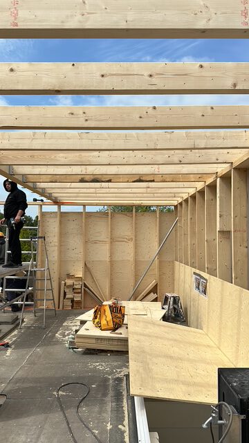 Dakopbouw Amsterdam-Osdorp – de houten constructie, foto 11