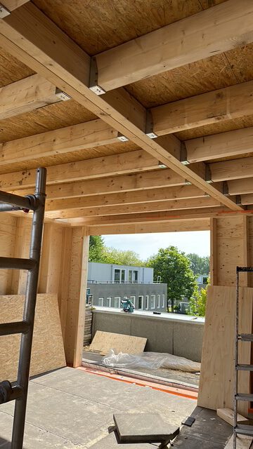 Dakopbouw Amsterdam-Osdorp – de houten constructie, foto 19