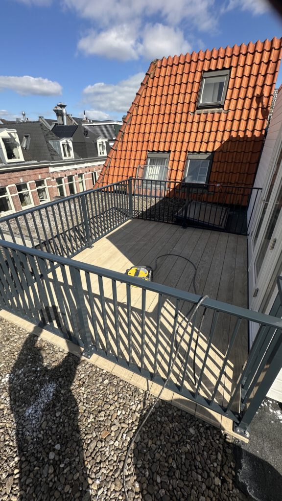 Overzicht van het dakterras – Govert Flinckstraat, Amsterdam