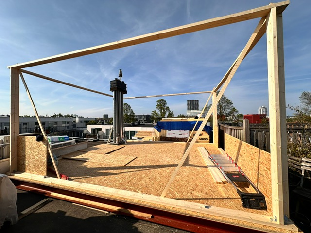 Dakopbouw Amsterdam-Oost – de nieuwe constructie, foto 6
