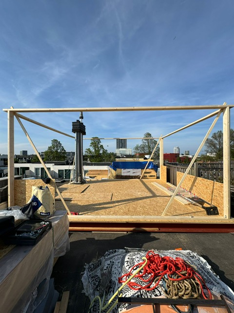 Dakopbouw Amsterdam-Oost – de nieuwe constructie, foto 7