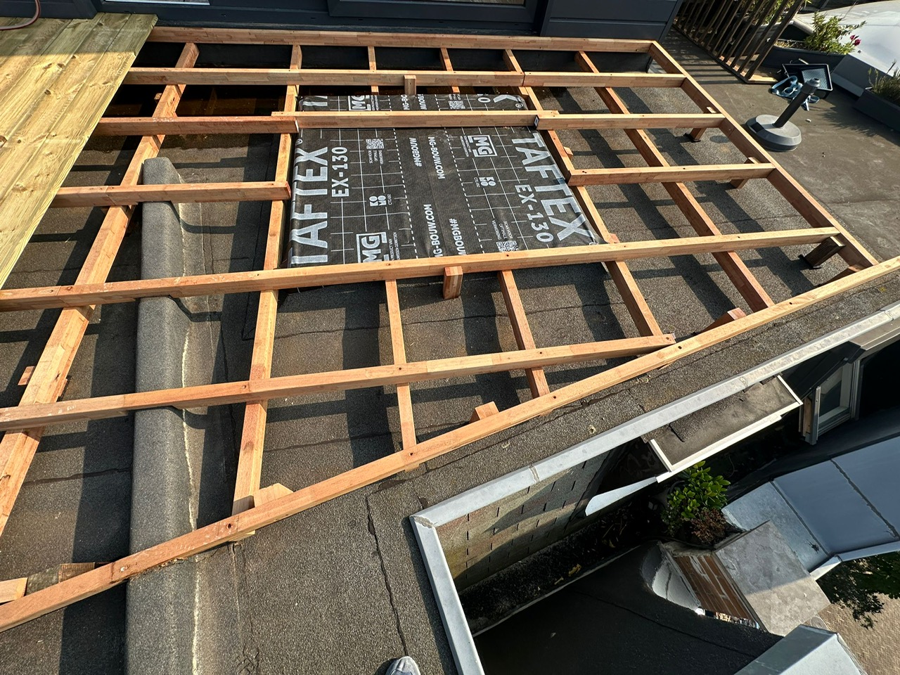 Dakopbouw Amsterdam-Oost – aanleg van het dakterras, foto 2