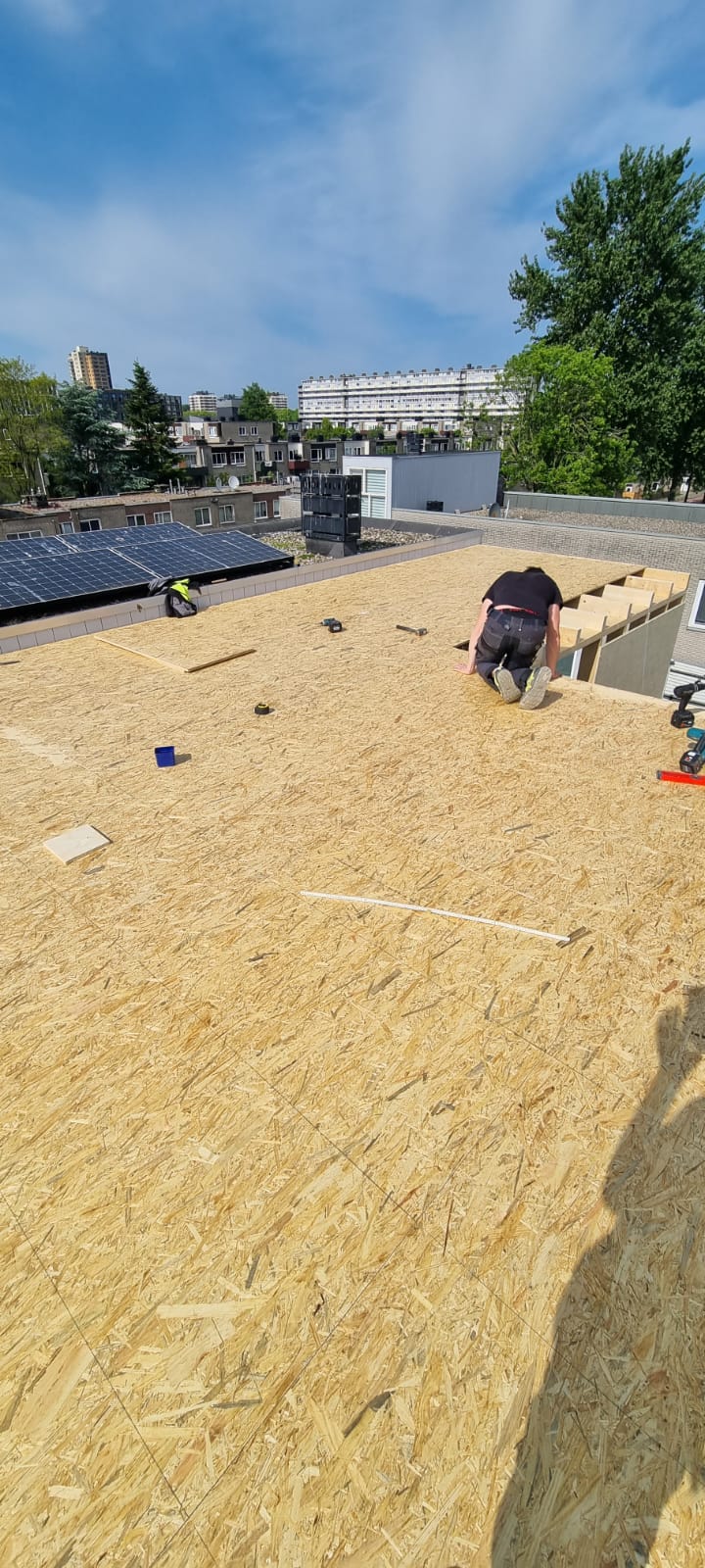 Dakopbouw Amsterdam-Osdorp – dakconstructie en dakplaten, foto 2