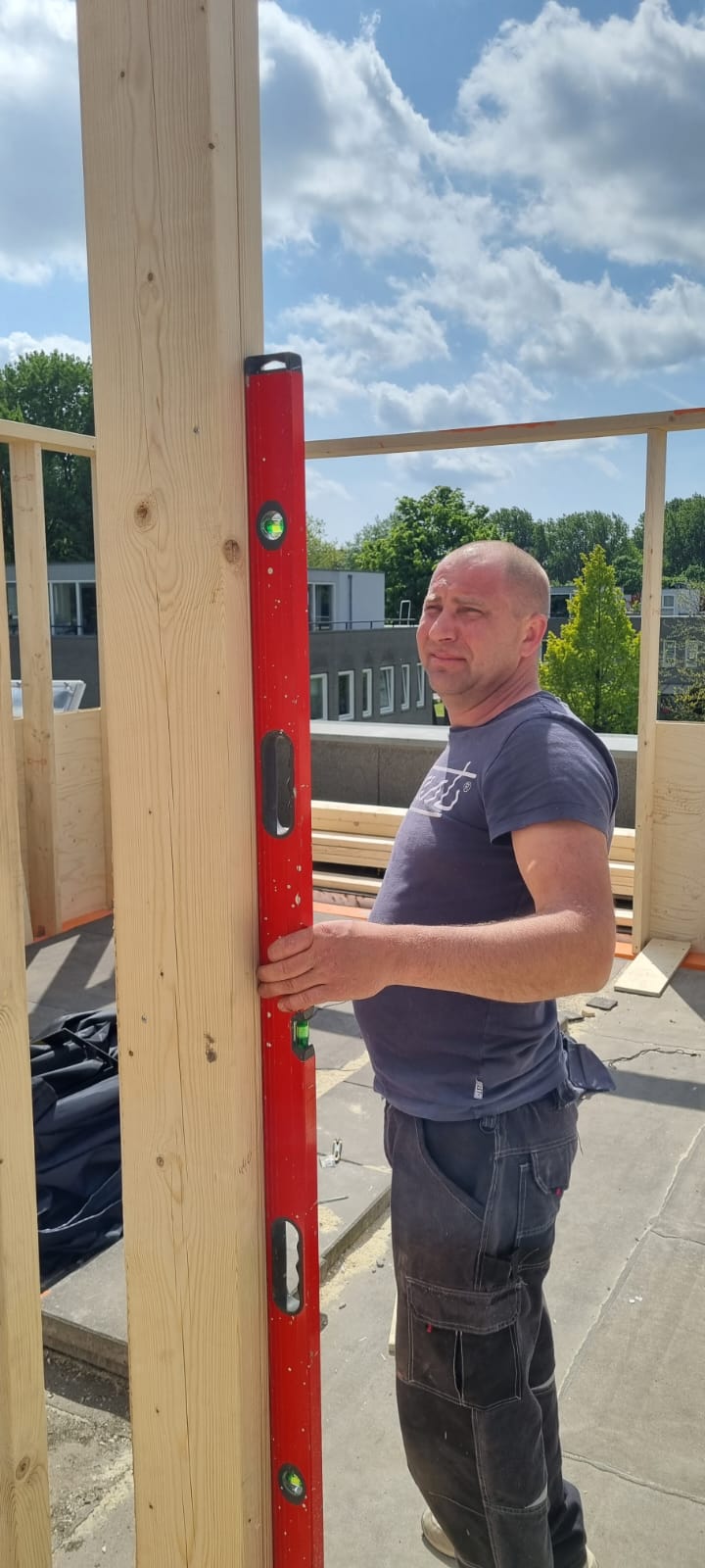 Dakopbouw Amsterdam-Osdorp – de houten constructie, foto 7